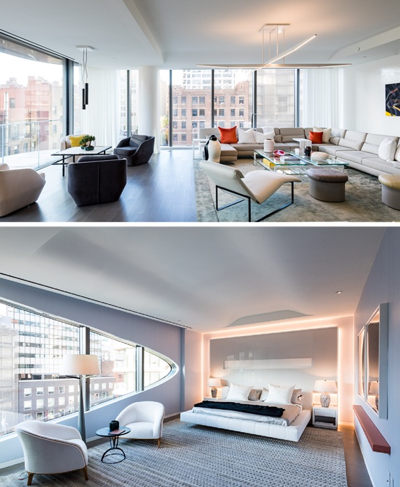 Даже мебель для 520 west 28th St. изготавливали по эскизам Захи Хадид (Нью-Йорк). Даже мебель для 520 west 28th St. изготавливали по эскизам Захи Хадид (Нью-Йорк).