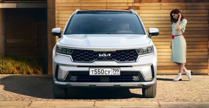 Kia Sorento, вид спереди/ Фото: kia.ru Kia Sorento, вид спереди/ Фото: kia.ru