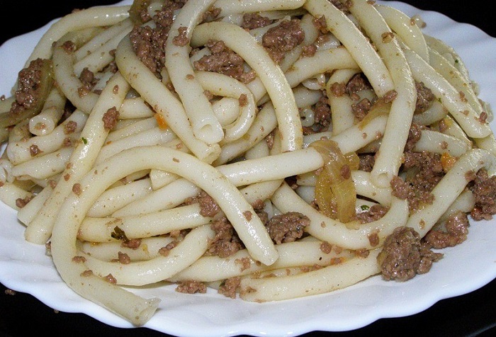 Макароны по-флотски были вкусными и быстро готовились. / Фото: m.fishki.net