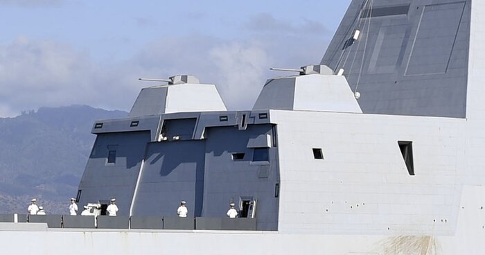 Эсминцы Zumwalt вооружены системой AGS/ Фото: cont.ws Эсминцы Zumwalt вооружены системой AGS/ Фото: cont.ws