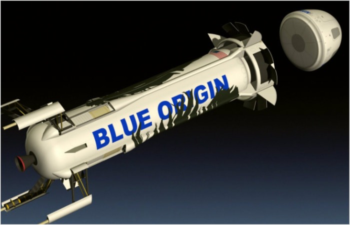«New Shepard» состоит из двух частей: ракеты и капсулы / Источник: 22century.ru