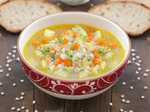 Куриный суп с перловкой