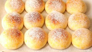 Пышные булочки из творога