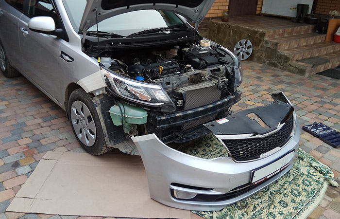Ремонт Kia Rio./ Фото: drive2.ru Ремонт Kia Rio./ Фото: drive2.ru