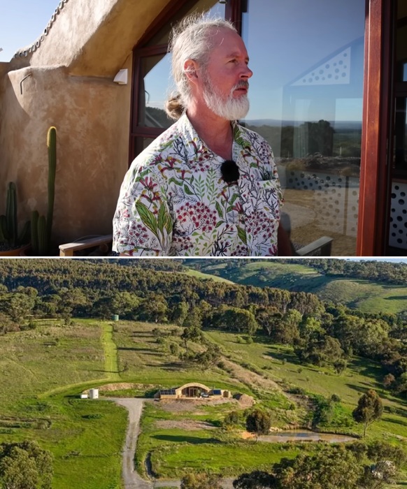Доктор Мартино Френи и его детище Earthships (Виллунга, Австралия).