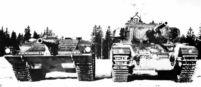 Шведский Стрв 103 и британский Центурион Мк3. /Фото: pinterest.com. Шведский Стрв 103 и британский Центурион Мк3. /Фото: pinterest.com.