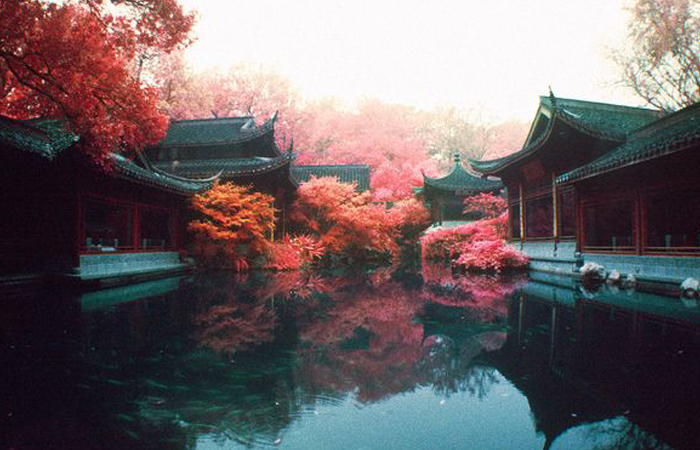 Крыша пагоды напоминает горные вершины. / Фото: pinterest.com Крыша пагоды напоминает горные вершины. / Фото: pinterest.com