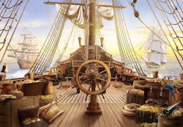 Штурвал парусного корабля/ Фото: oboi-3d.ru Штурвал парусного корабля/ Фото: oboi-3d.ru