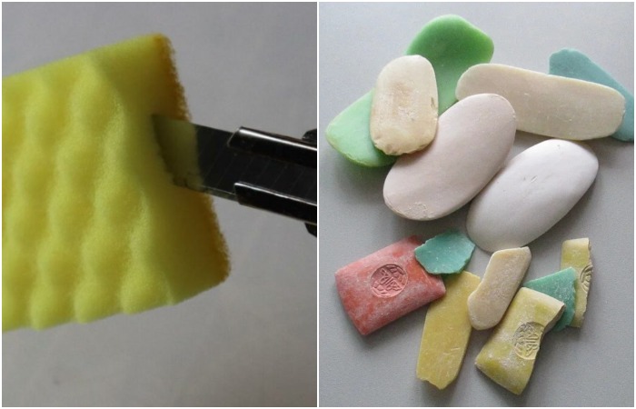 Зачем класть кусочек мыла в губку: 8 крутых лайфхаков с обмылками, которые обычно выбрасывают