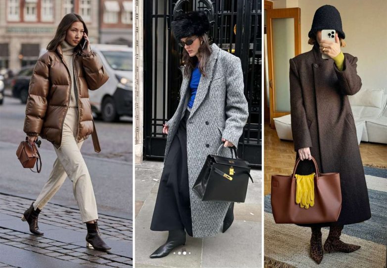 Какие модели сумок дружат с пуховиком и дублёнкой