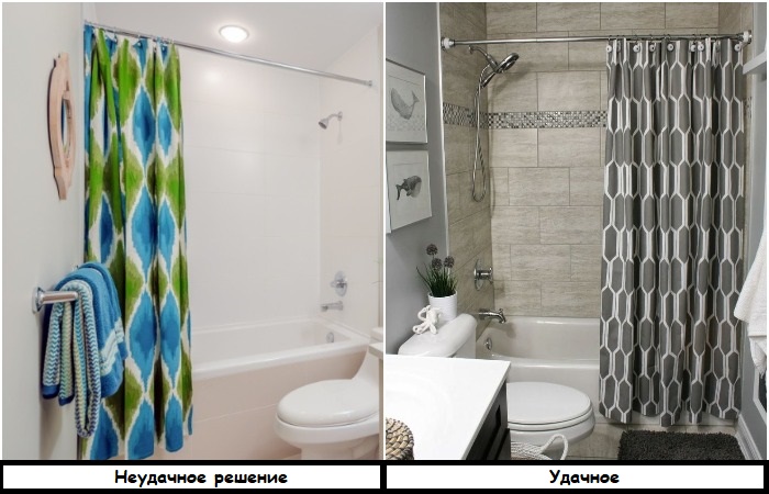 Яркая шторка привлекает много внимания