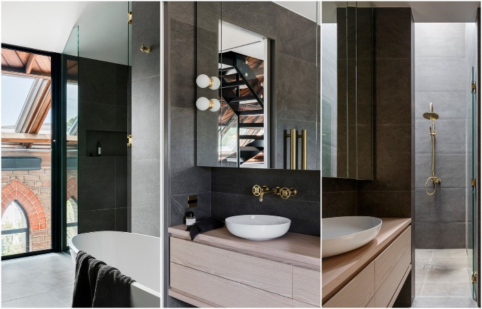 Изысканный интерьер одной из ванных комнат The Church Residence.