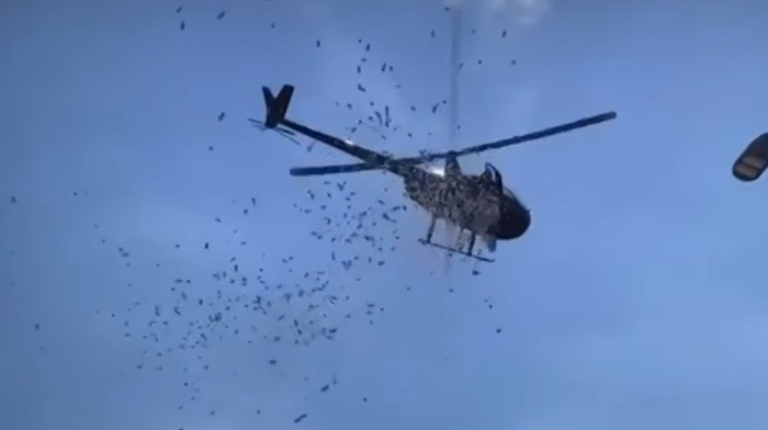 На жителей Детройта сбрасывают 50 тысяч долларов и лепестки роз. /Фото: jalopnik.com