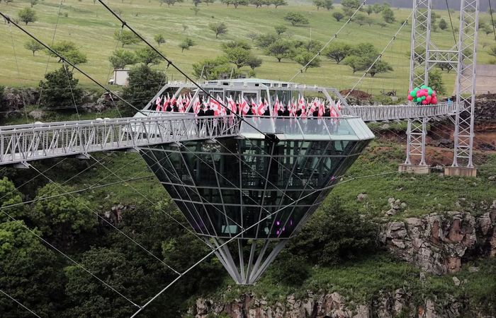 Бриллиант над пропастью, Цалкский каньон, Грузия.  Фото: newsgeorgia.ge.