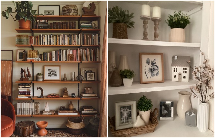 Пересмотрите содержимое открытых полок