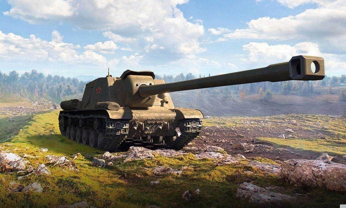 ИСУ-130 был вооружен пушкой Б-13 калибра 130 мм. Фото: hdpic.club ИСУ-130 был вооружен пушкой Б-13 калибра 130 мм. Фото: hdpic.club