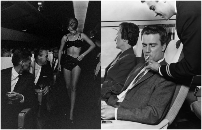 Дефиле стюардесс и другие странные вещи, которые раньше были нормой в самолётах