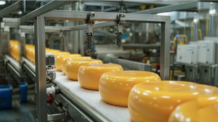 Производство сыра. / Фото: youtube.com Производство сыра. / Фото: youtube.com