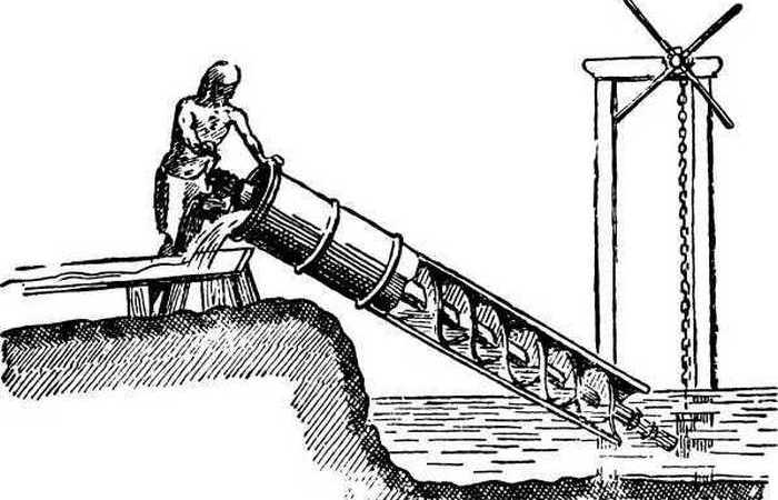 Архимедов винт. /Фото: litlife.club. 