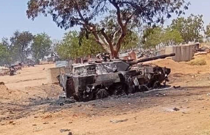 Сгоревший VT-4./ Фото: rg.ru