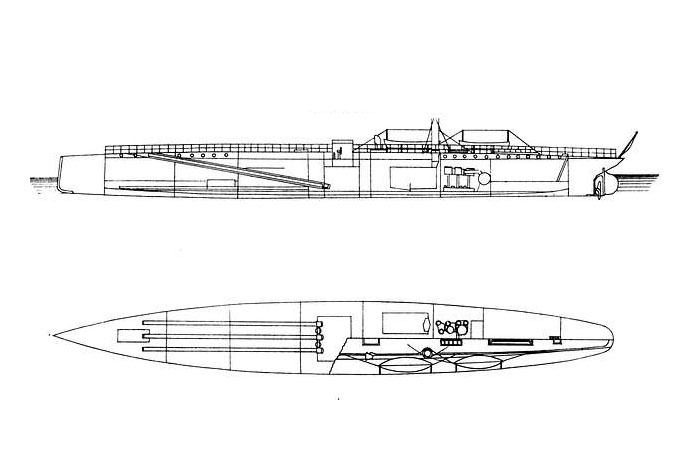 Схема корабля USS Vesuvius./ Фото: picryl.com