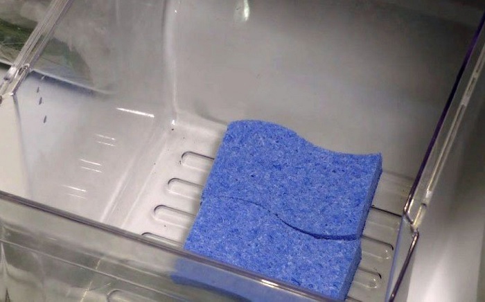 Положить в отсек с овощами губку для посуды. / Фото: nuttigeweetjes.nl